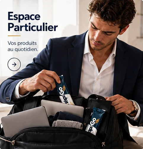 Homme préparant son sac de travail et de sport